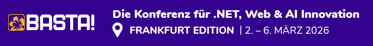 Empfehlung: BASTA! .NET Konferenz 2026