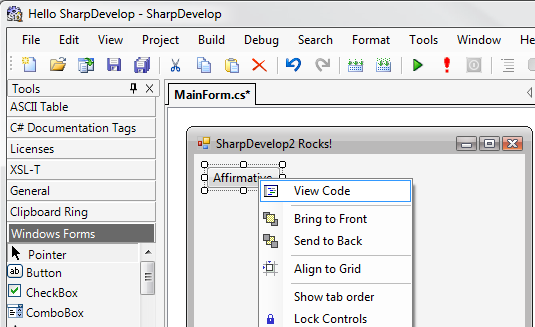 SharpDevelop IDE